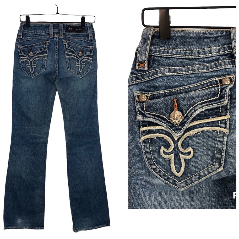 Rock Revival Stephanie Boot Y2K Vintage Low Rise Jeans in size 28